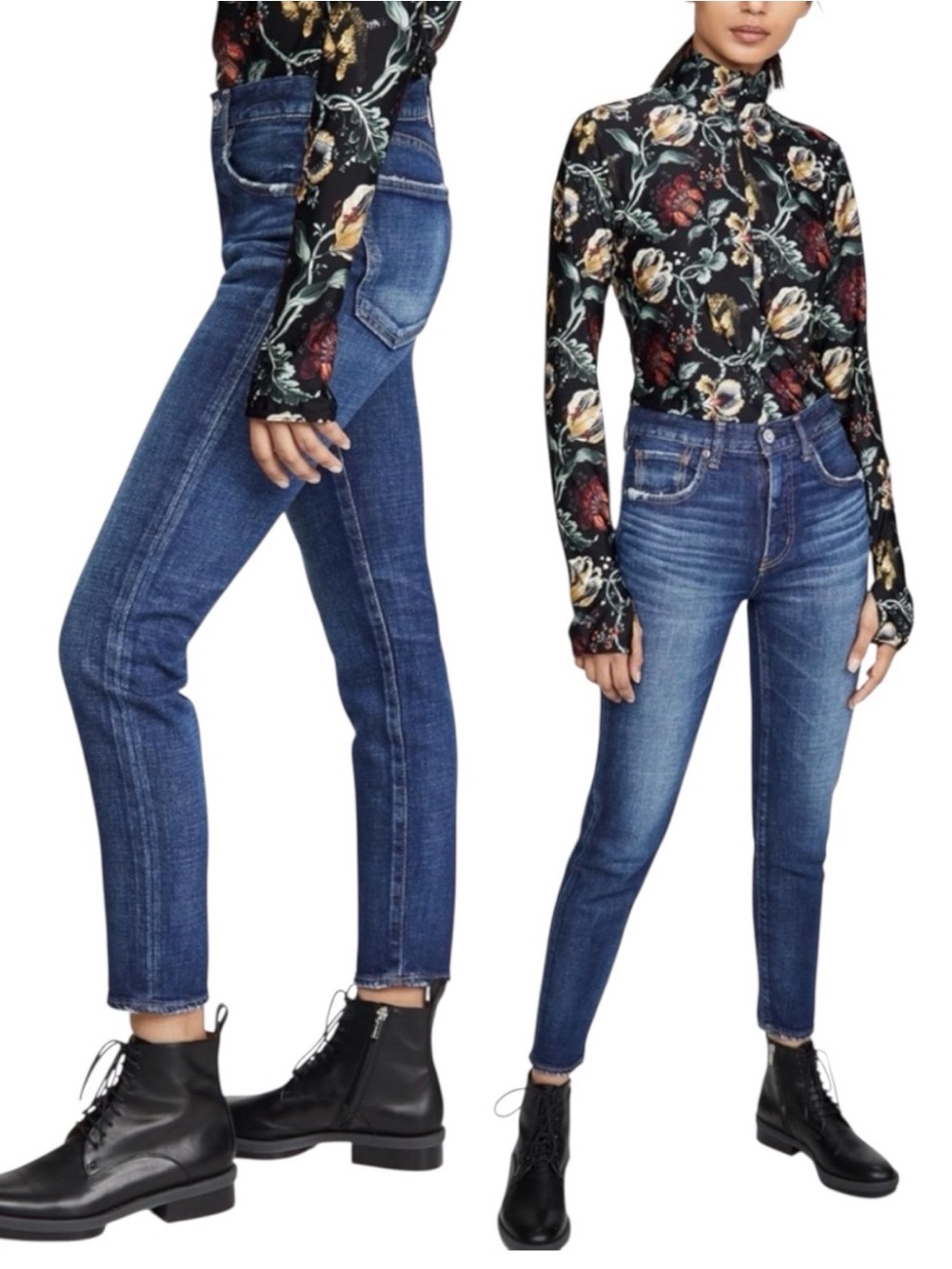 MOUSSY VINTAGE MV Jeans Cameron Skinny Ankle Blue Size 25
